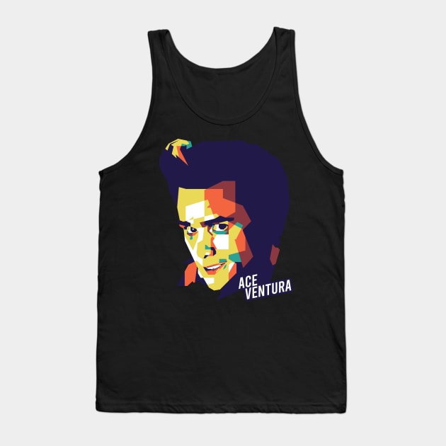 Ace Ventura WPAP Style Tank Top by pentaShop